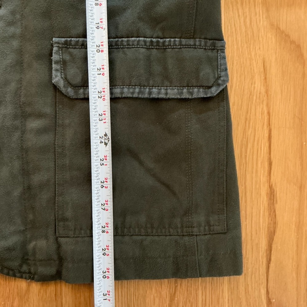 Dakota Grizzly Mens Jacket Size L Olive Green Flannel-Lined Quilted Utility Coat - Picture 9 of 10